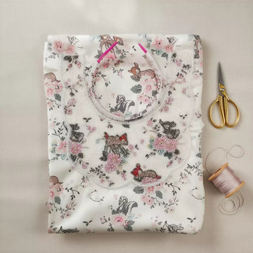 Taj Bambi Girls Embroidered Mukhawir - Cream