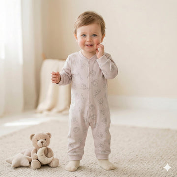 Starlight Teddy Baby Boy Set - Purple