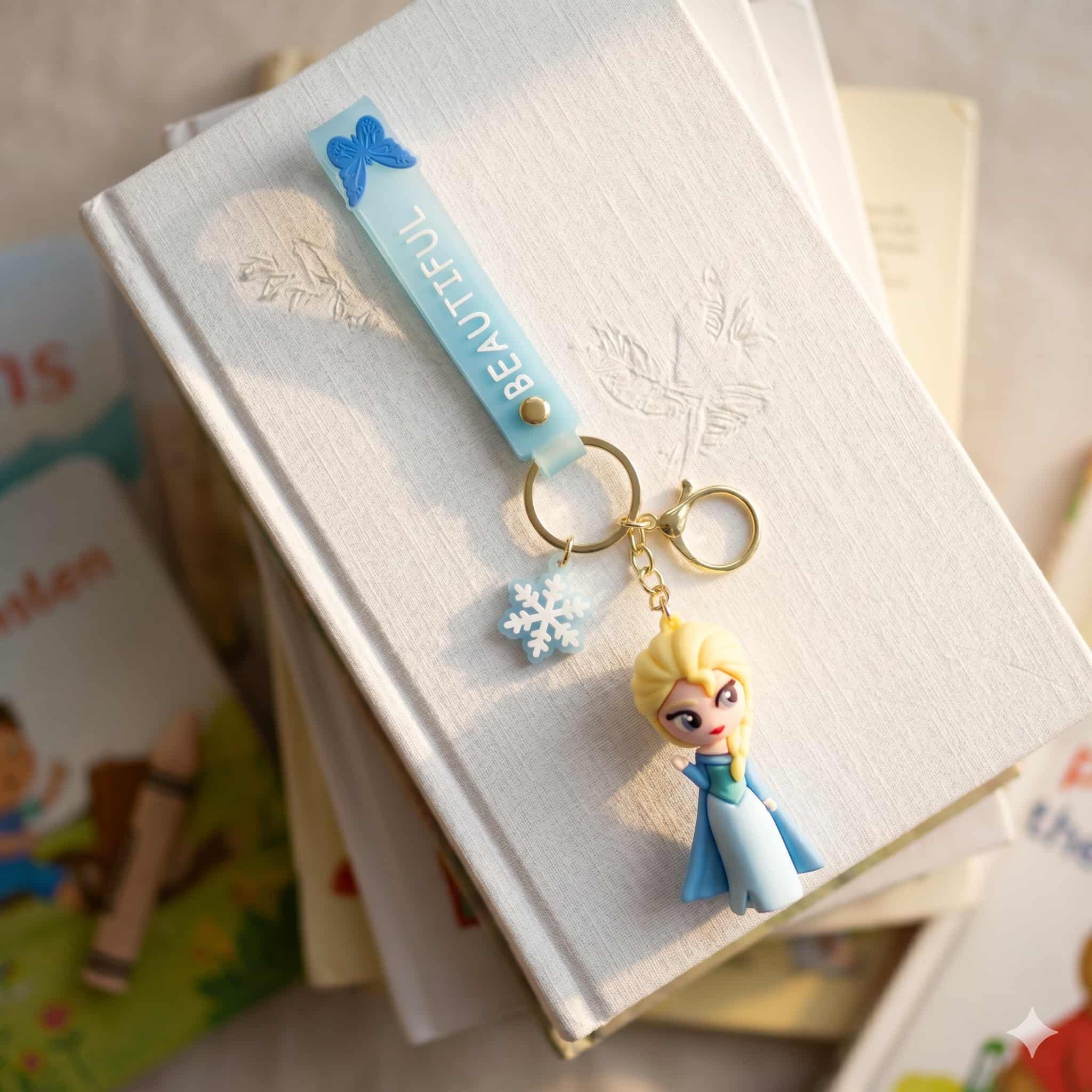 Frozen Princess Keychain - Blue