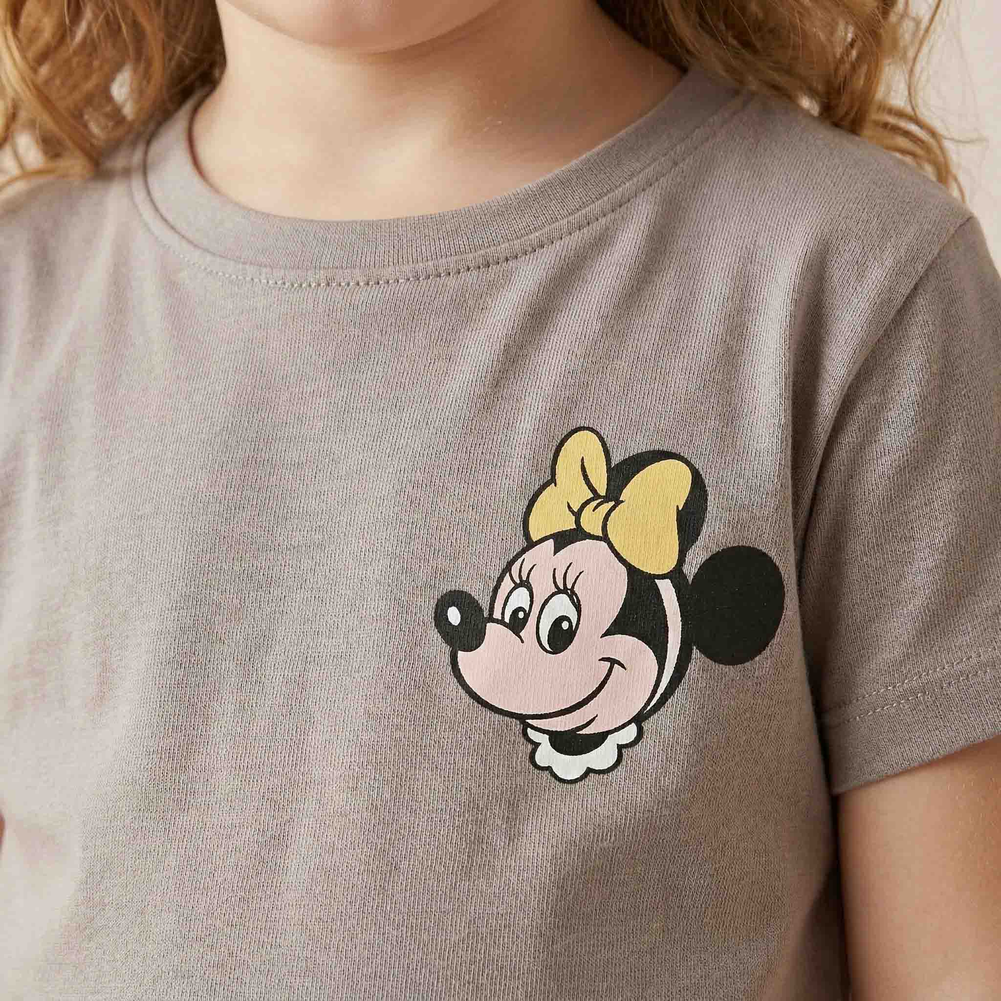 Minnie Mouse Dreams Girls Shorts Set - Grey & Blue