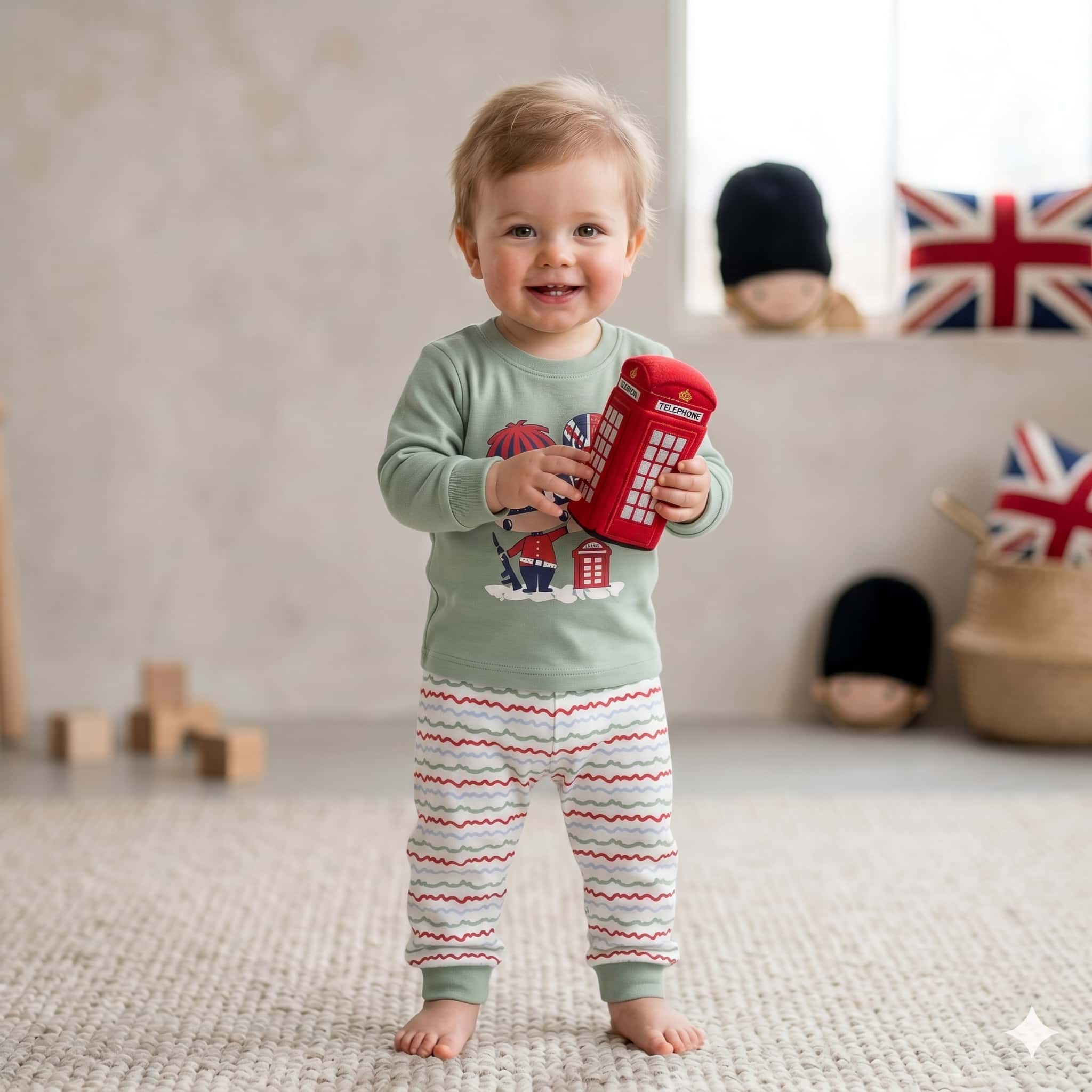 London Guard Baby Boys Full Sleeves Set - Green