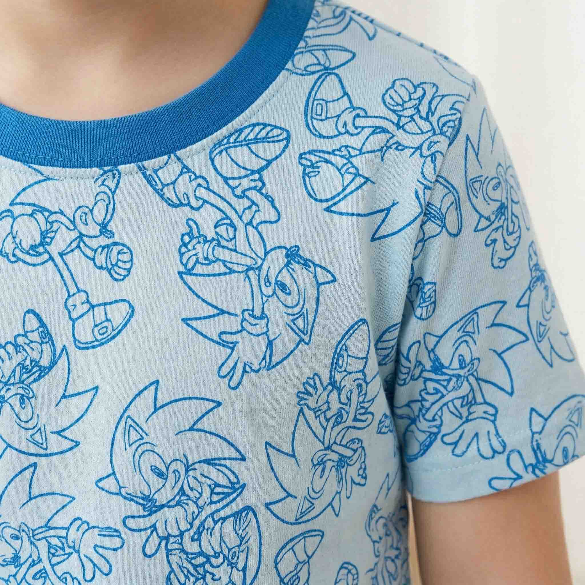 Sonic Doodle Boys Short Set - Blue