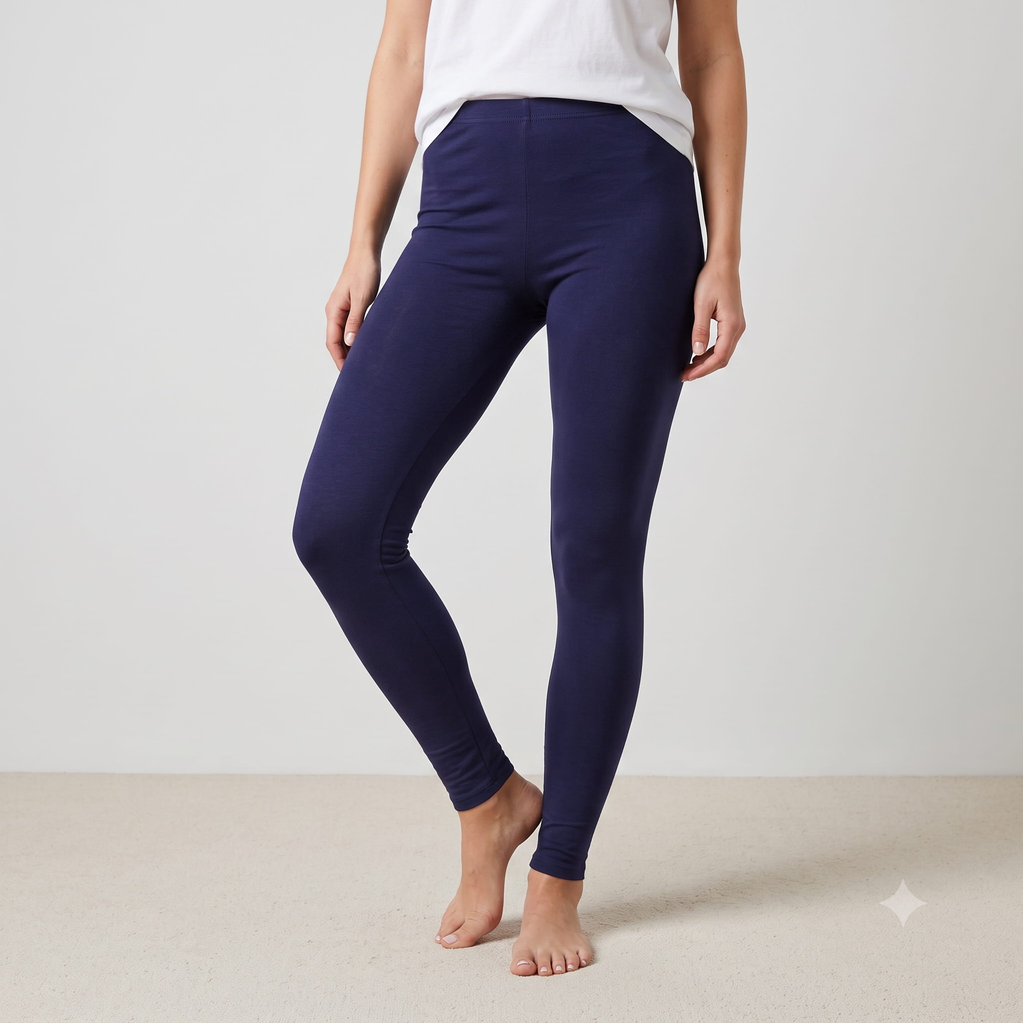 Royal Comfort Women Leggings - Navy Blue
