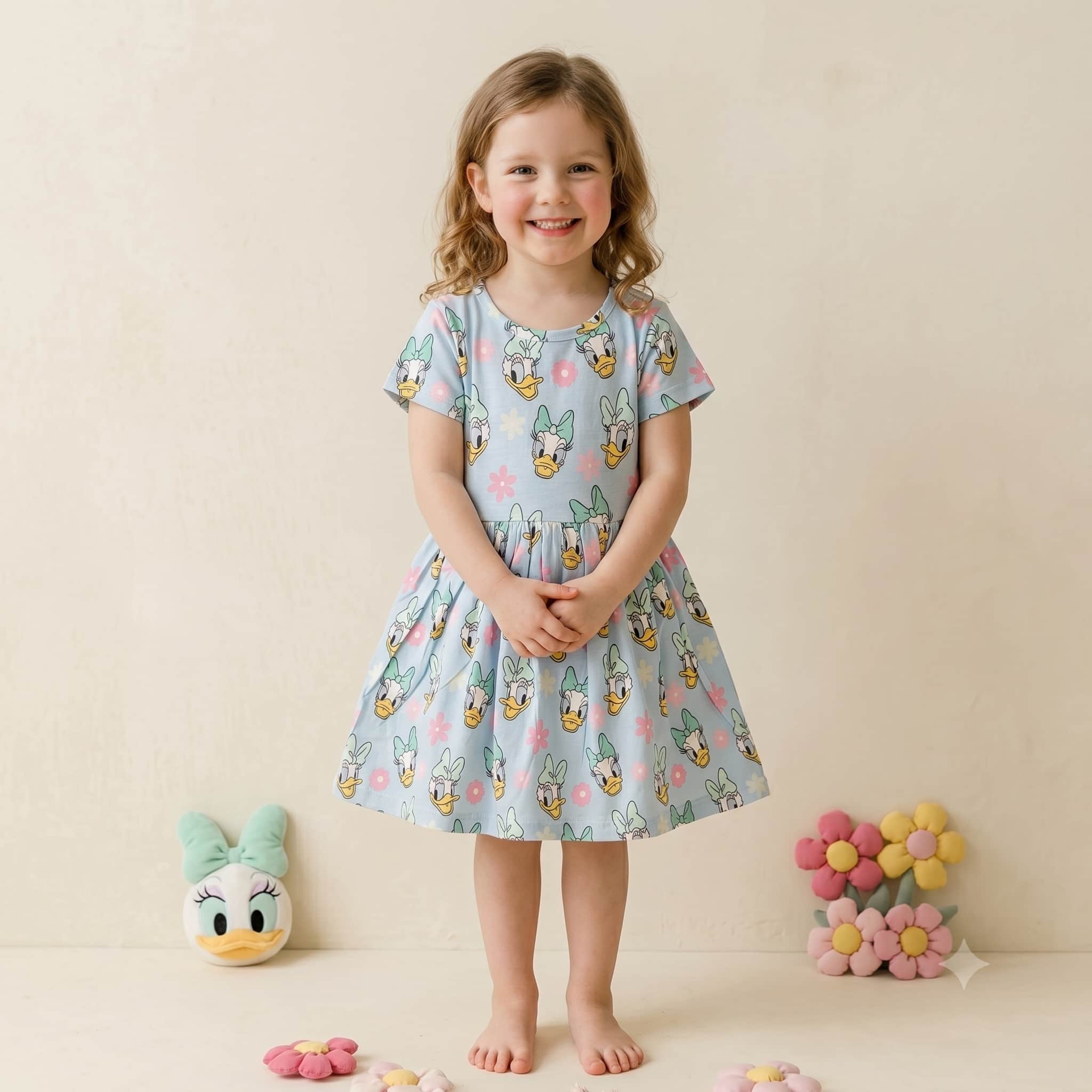 Daisy Duck Girls Frock - Blue
