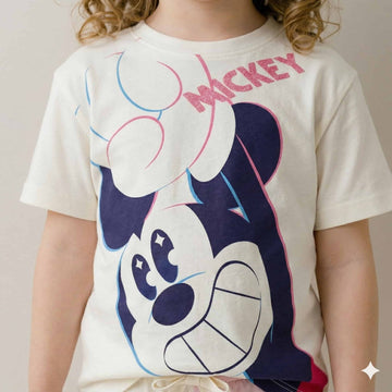 Mickey Girls Short Set - Pink