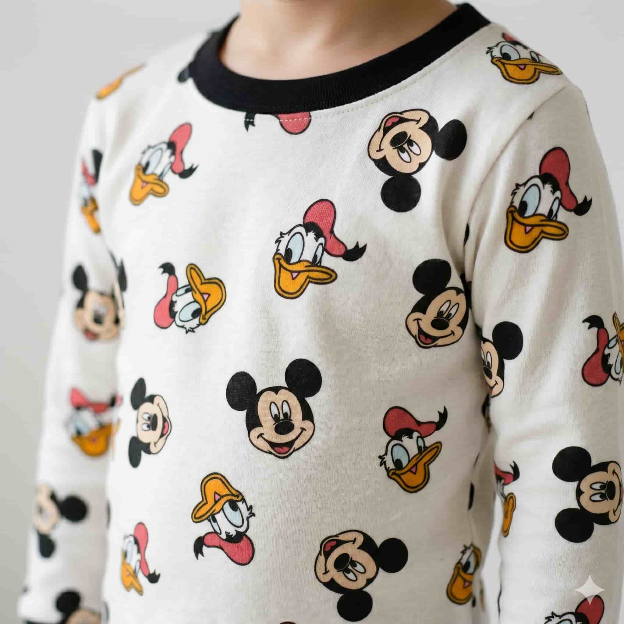 Mickey Mouse Boys Full Sleeves Set - White