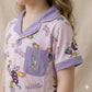 Secret Princess Girls Half Sleeves Pajama Set - Purple