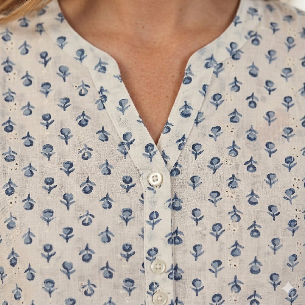 Indigo Breeze Women Half Sleeves Pajama Set – White