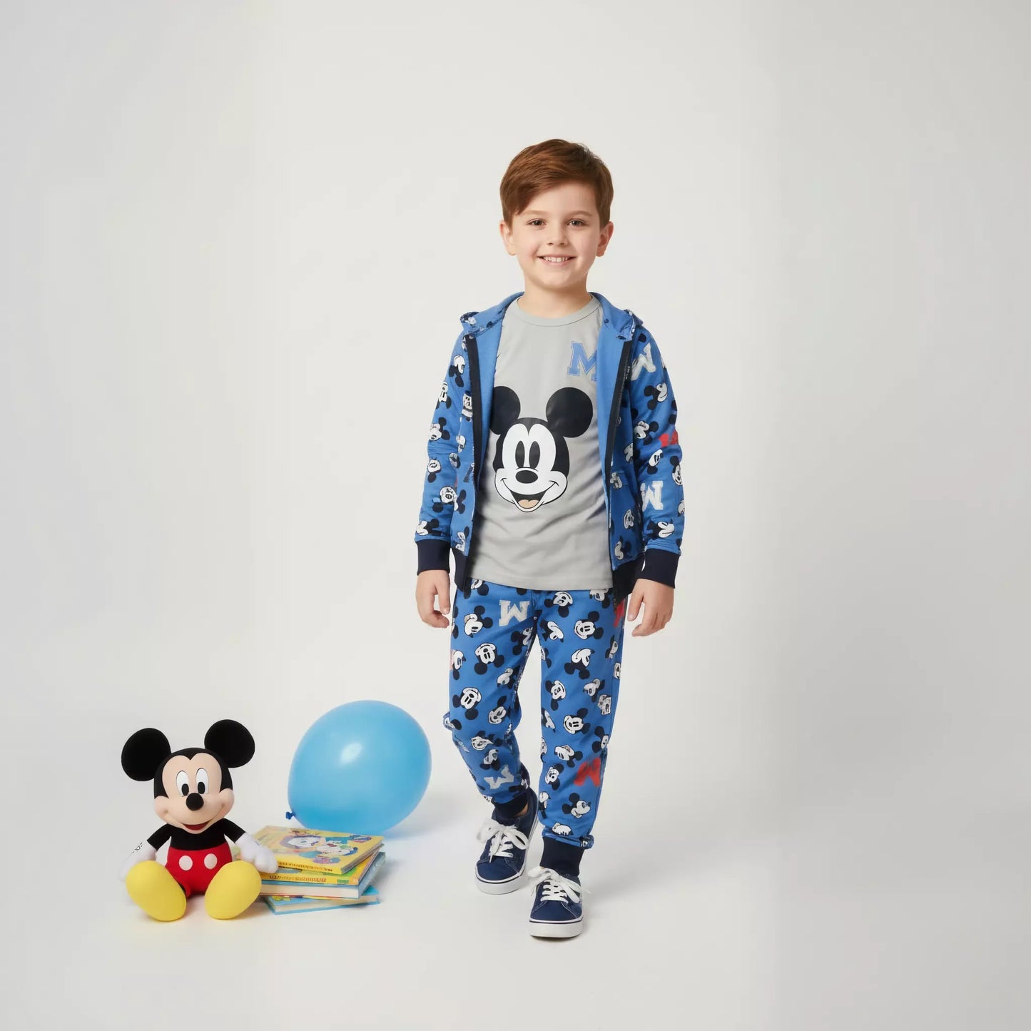 Mickey Boy 3pc Training Suit Set- Blue