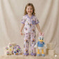 Secret Princess Girls Half Sleeves Pajama Set - Purple