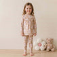 Daisy Days Girl Pajama Set - Brown