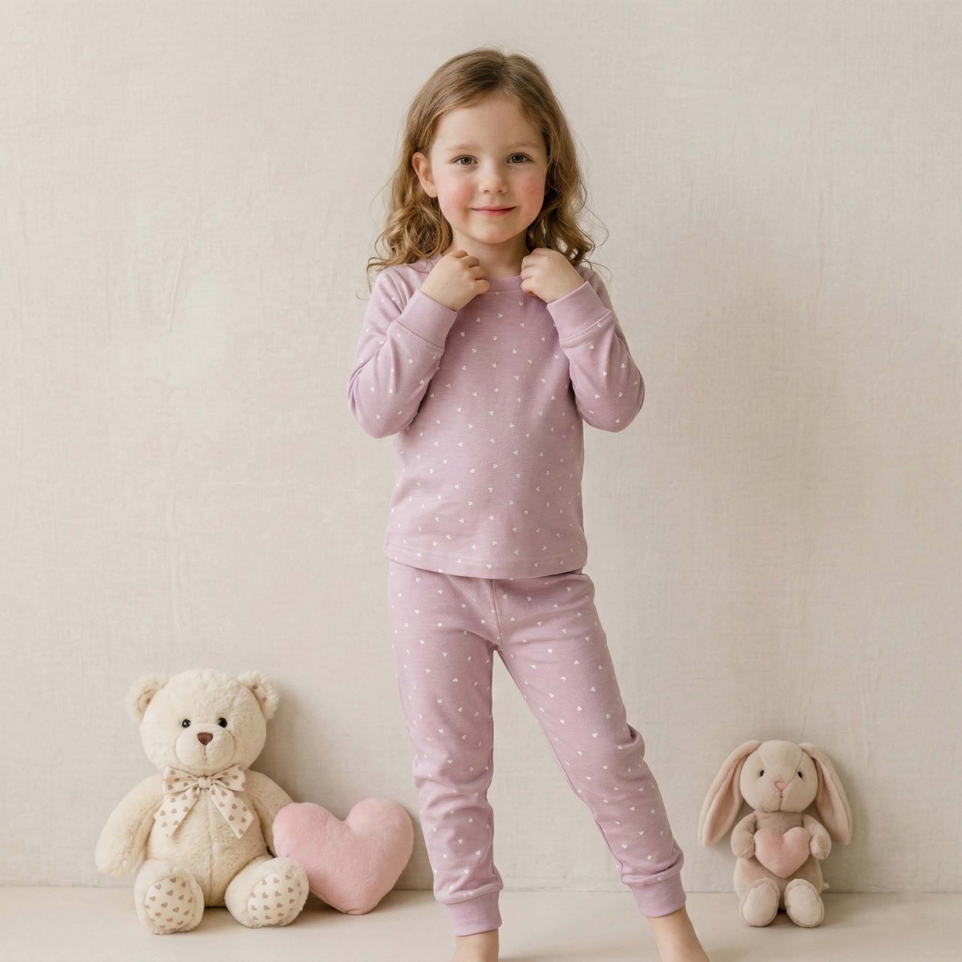 Mama's Pick Girl Pajama Set - Purple