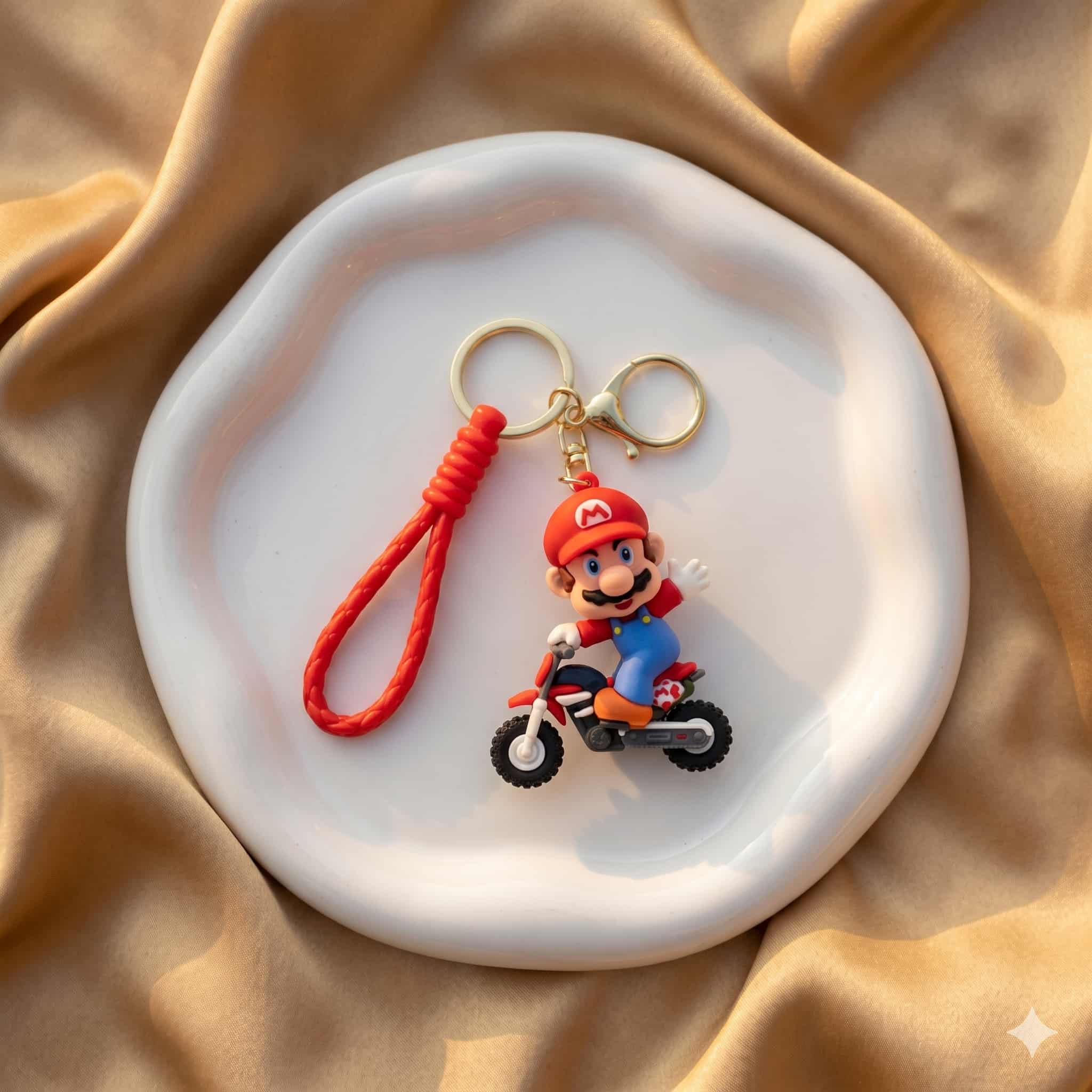 Mario Keychain - Red