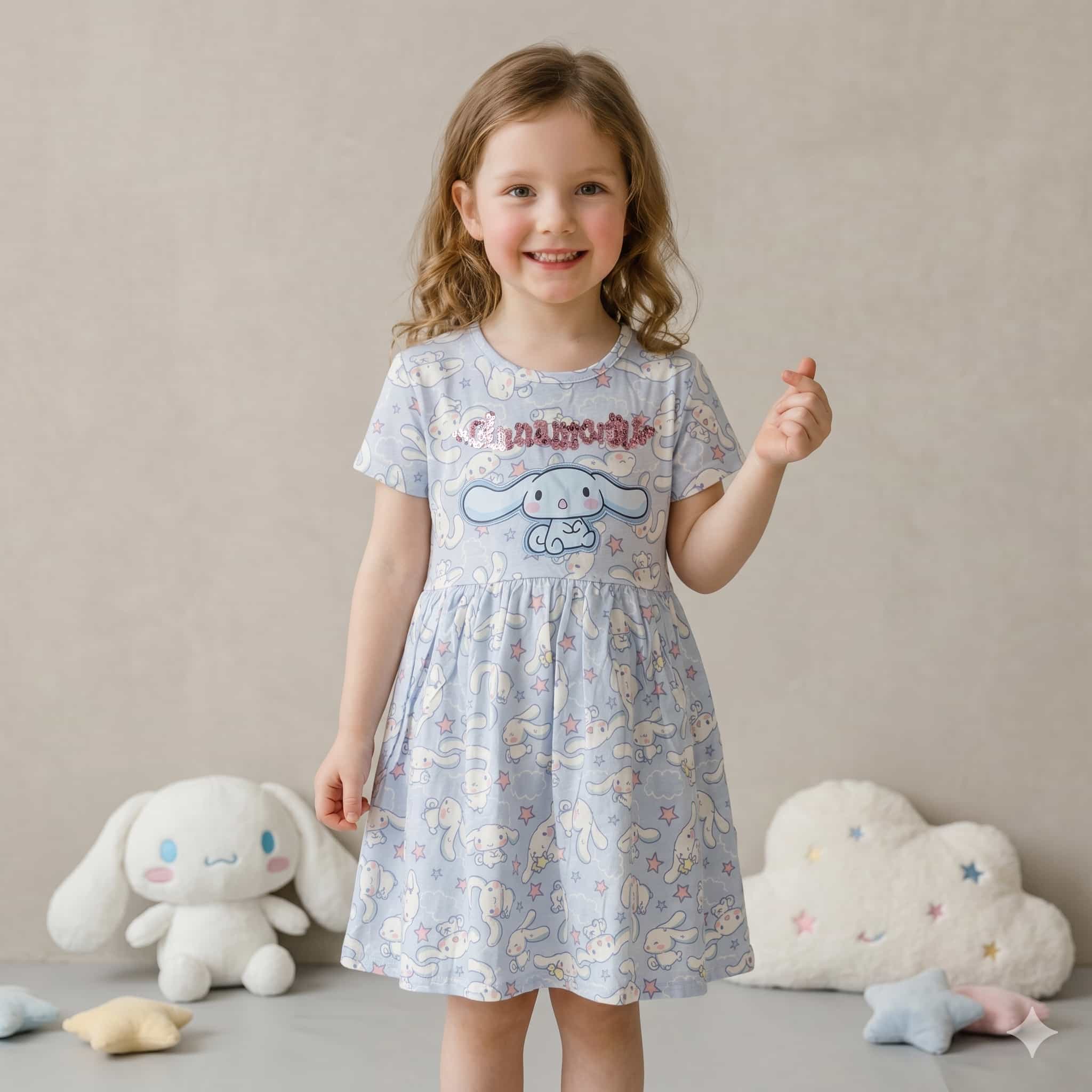 Cinnamoroll Girls Frock - Blue