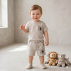 Pure Potential Baby boys Half sleeves Short set - Beigi