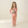 Disney Princess Girl Pajama Set-Peach