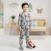 Roaming Fox Boy Pajama Set- Grey