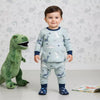 Dino Roar Baby Boy Pajama Set- Blue