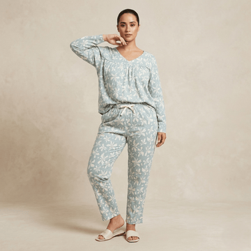 Sage Fern Women Pajama Set- Green