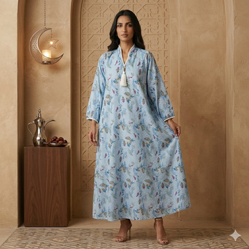 Serene Bloom Women Daraa- Powder Blue
