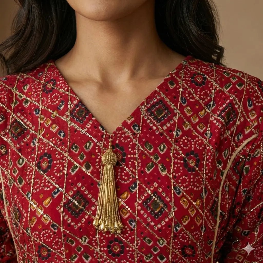 The Gilded Rain Women Daraa- Ruby Red