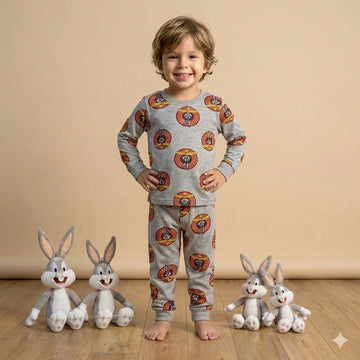Looney Tune Boy Pajama Set-Grey