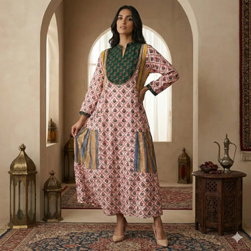 The Mixed Motif Women Daraa- Pink