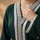 Royal Kaftan Women Daraa- Forest Green