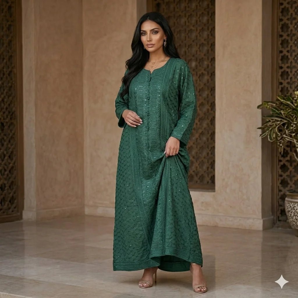 Sahara Pearl Women Daraa- Emerald Green