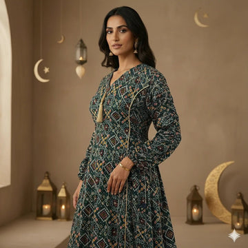 The Gilded Rain Women Daraa- Emerald