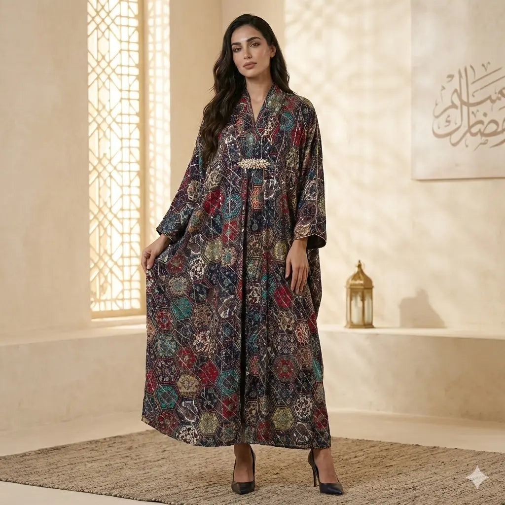 Diamond-Grid Sapphire Women Daraa- Deep Sapphire