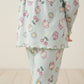 Cup Cake Girl Pajama Set- Blue