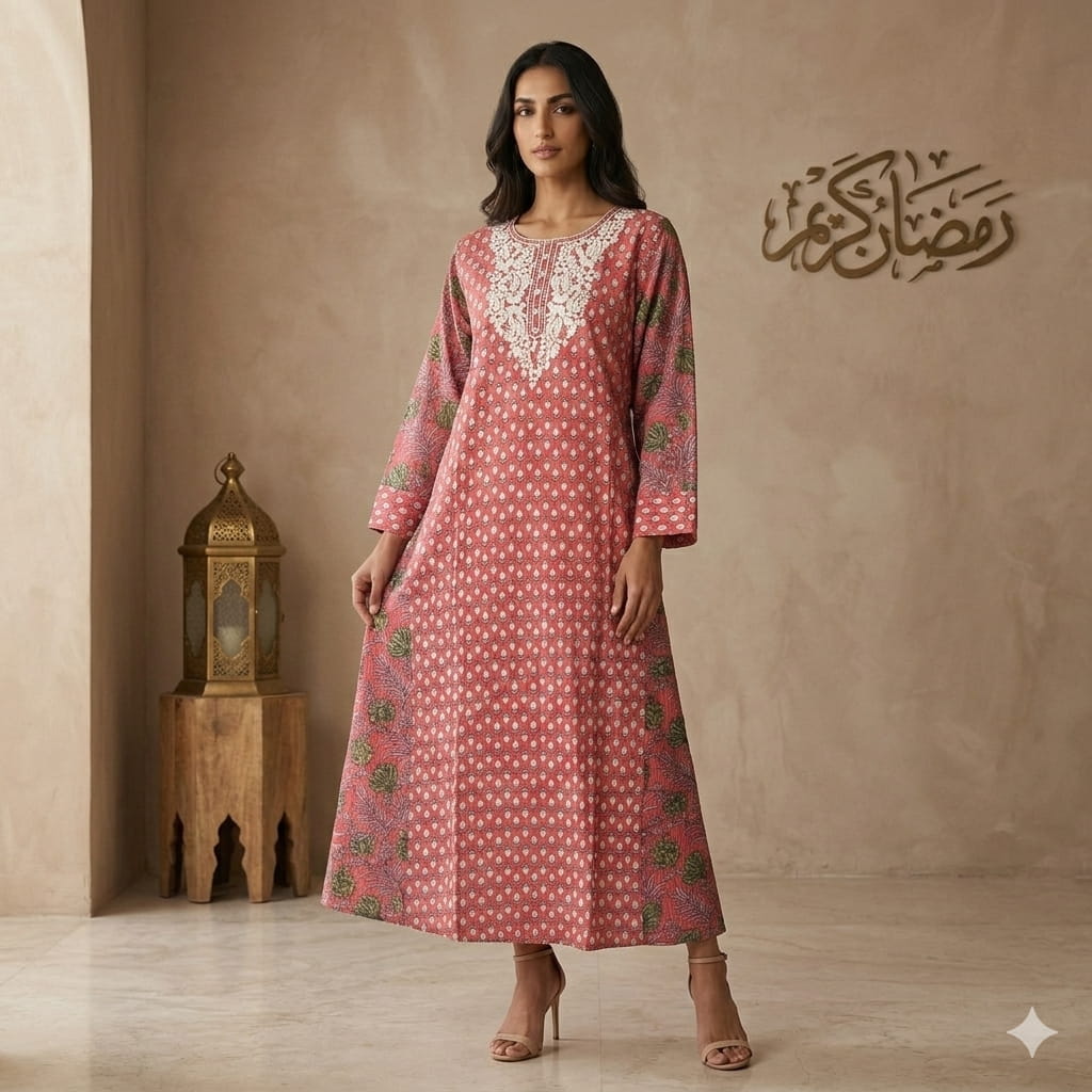 Sada Al-Zuhur Women Daraa- Peach Pink.