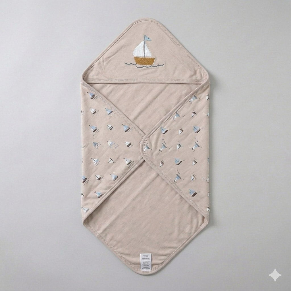 Little Skipper Baby Blanket - Beige