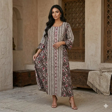 Modern Mosaic Women Daraa- Mud Brown