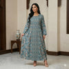 Majestic Motif Women Daraa- Blue