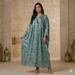 Teal Shimmer Women Daraa- Blue