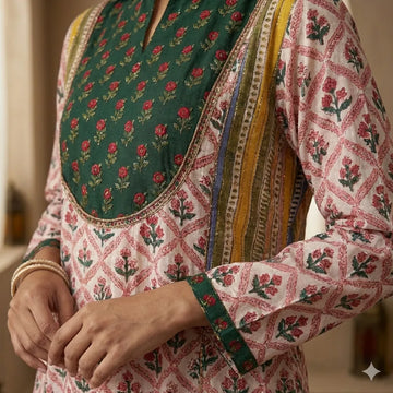 The Mixed Motif Women Daraa- Pink