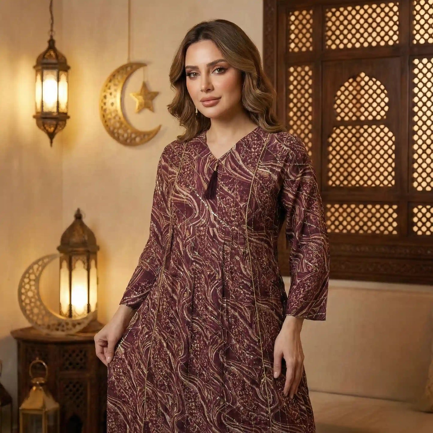 The Oasis Petal Women Daraa- Maroon