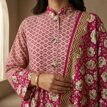 Bloom Heritage Women Daraa- Berry Pink