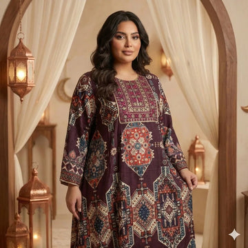 The Nomad Women Daraa- Maroon