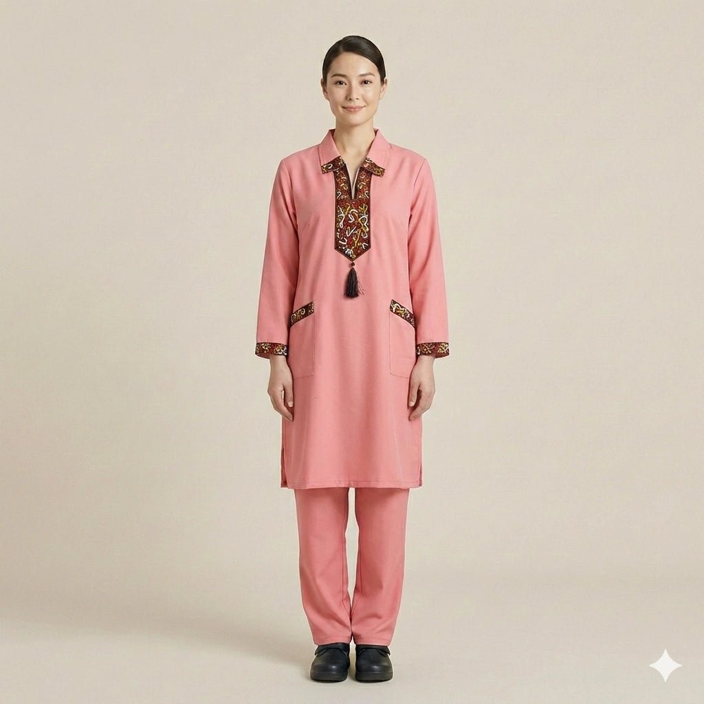 Khaddama Uniform- Light Pink