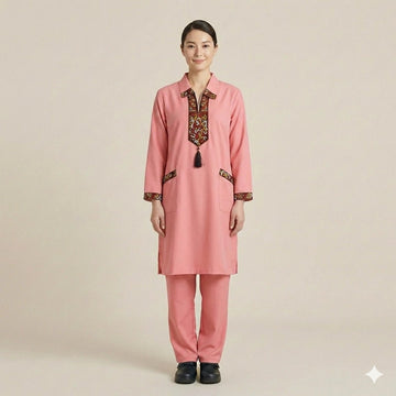 Khaddama Uniform- Light Pink