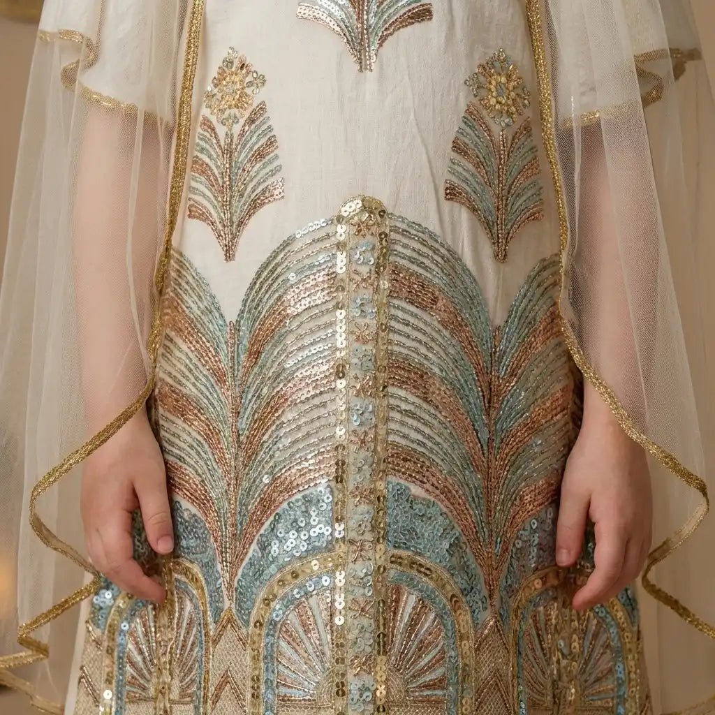 The Golden Tassel Ghirgiyan Girl-Golden