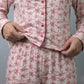 Pink Bow Women Pajama Set- Pink