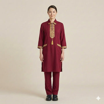 Khaddama Uniform- Maroon