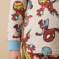 Avengers Boy Pajama Set- White