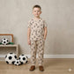 Waving Ball Boy Pajama Set-Beige