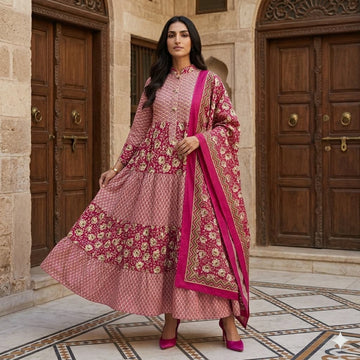 Bloom Heritage Women Daraa- Berry Pink