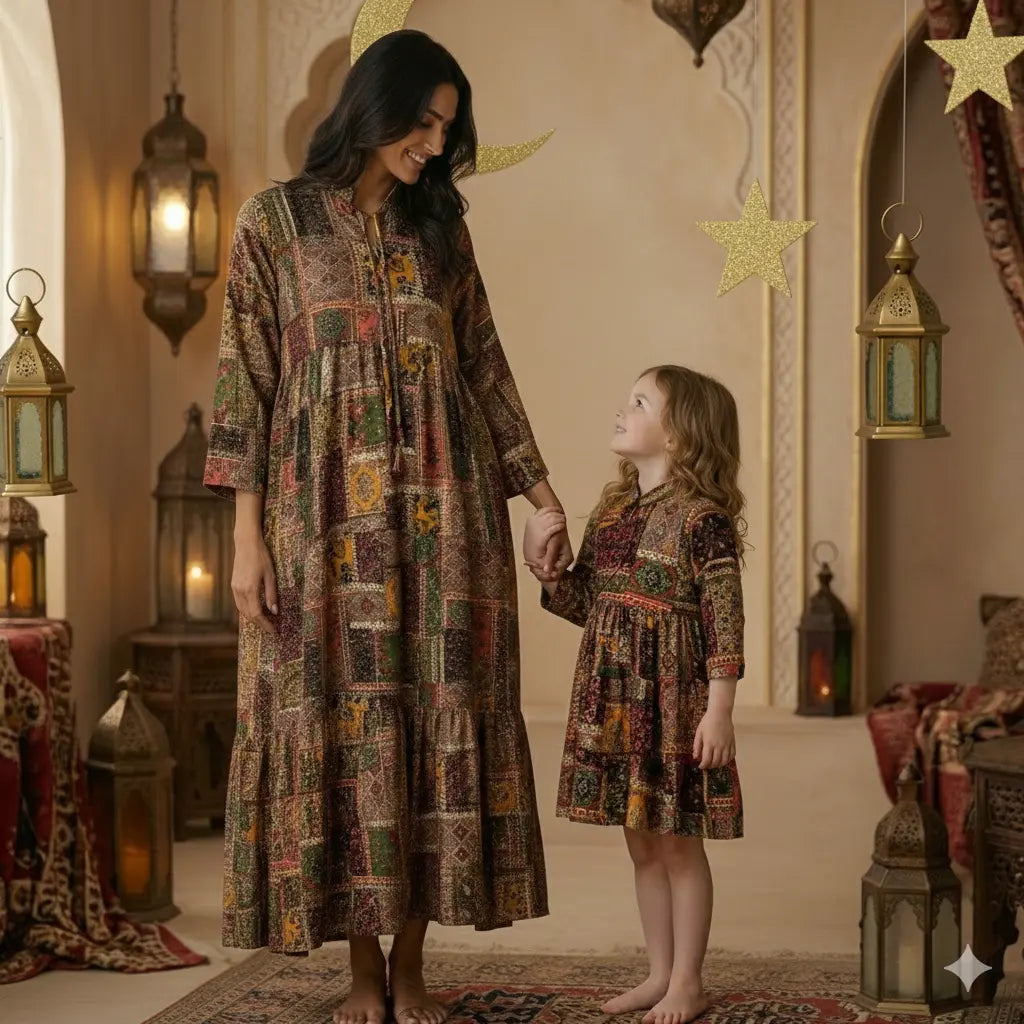 Olive & Moss Green Women Daraa- Girl Women